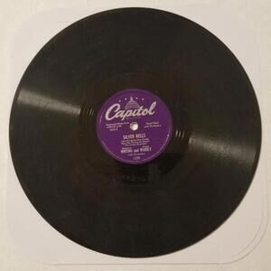 3/$25 Whiting & Wakely 78 RPM Christmas Candy / Silver Bells Capitol 1255
